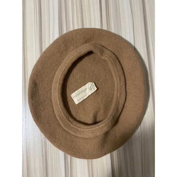 Parkhurst 100% Wool Beret Camel Color - Picture 5 of 7